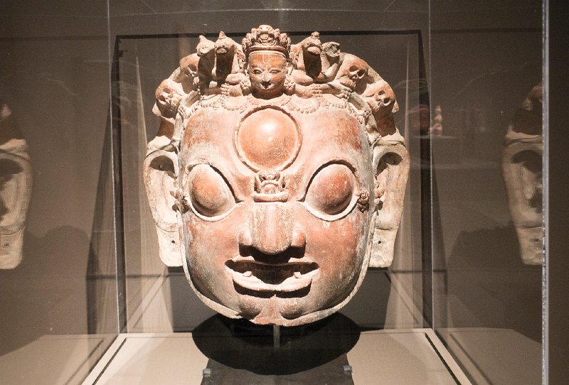 20150815_171529 RX100M4.jpg - Head of the Hindu God Bhaurava, Nepal, later 15th century. LA County Museum of Art